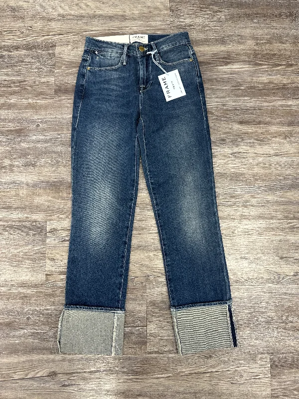 Easygoing Outfits Jeans Designer By Frame In Blue Denim, Size: 000