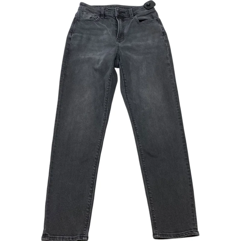 British Fashion Jeans Skinny By American Eagle In Black Denim, Size: 0