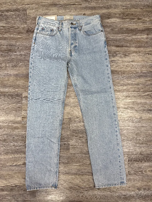 Fashionable Comfort Jeans Straight By Everlane In Blue Denim, Size: 0