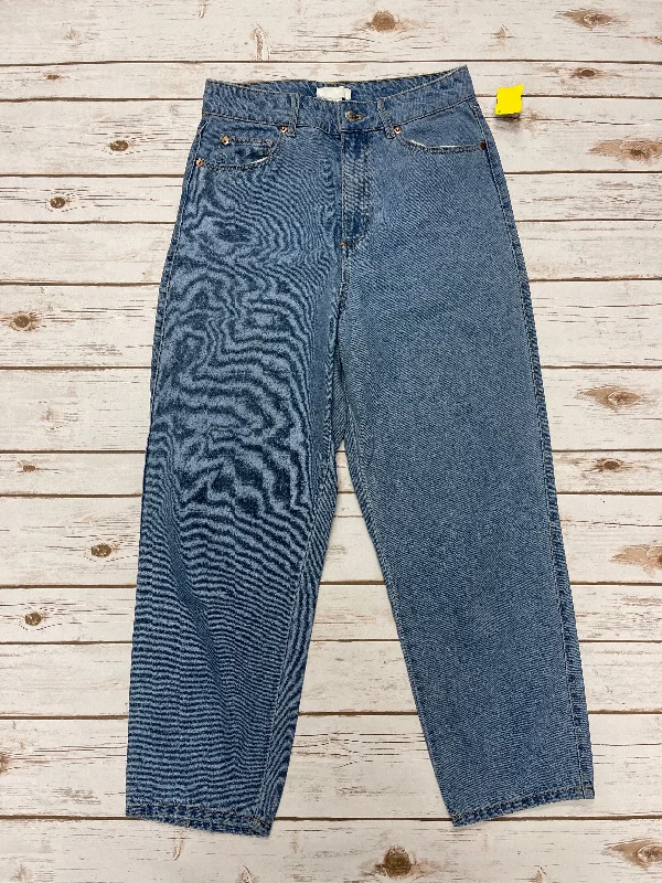 Perfect Tailoring Jeans Straight By H&m In Blue Denim, Size: 8