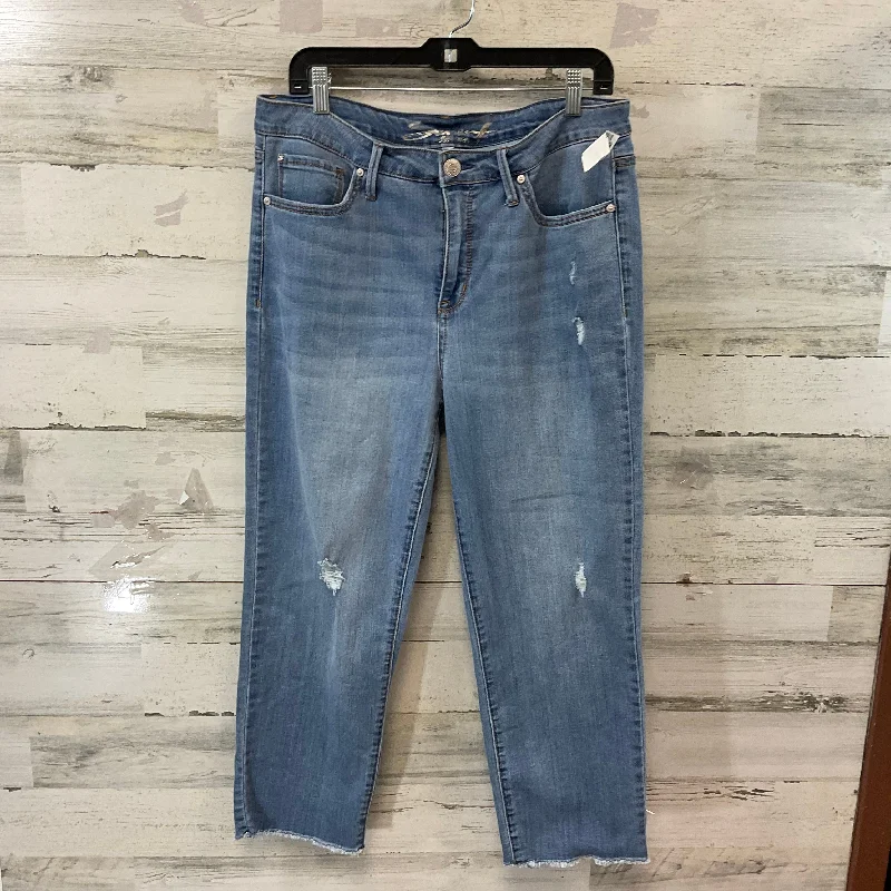Ultra-lightweight Jeans Straight By Seven 7 In Blue Denim, Size: 12