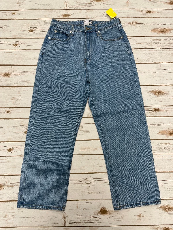 Elegant Comfort Jeans Wide Leg By Cme In Blue Denim, Size: 8