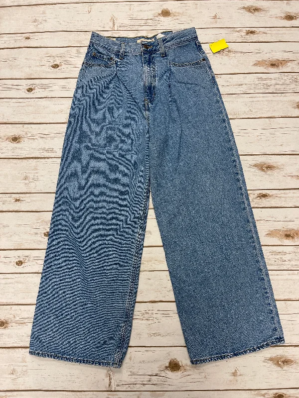 Fashion Expert Jeans Wide Leg By Levis In Blue Denim, Size: 6