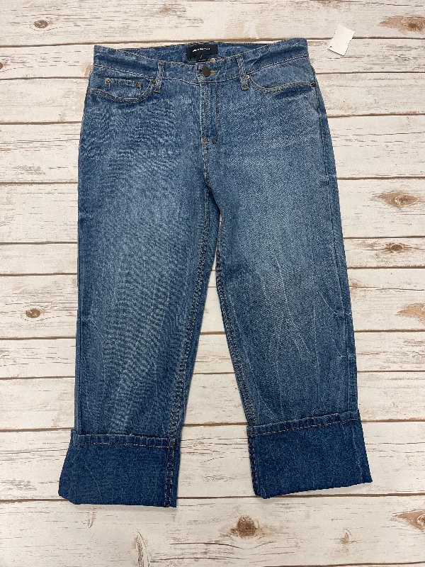 Lazy Style Jeans Wide Leg By Who What Wear In Blue Denim, Size: 4