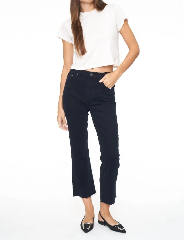 Fashion Elements Lennon High Rise Crop Boot Jeans In Abyss
