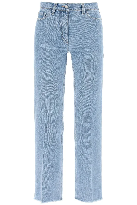Luxury Temperament Magda Butrym Women's Low-Waisted Cropped Jeans