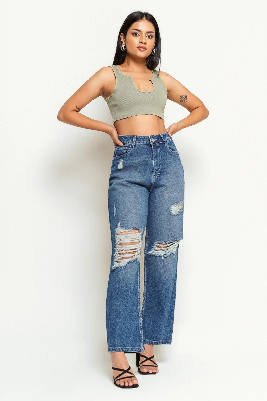 Urban Style Modish Straight Jeans