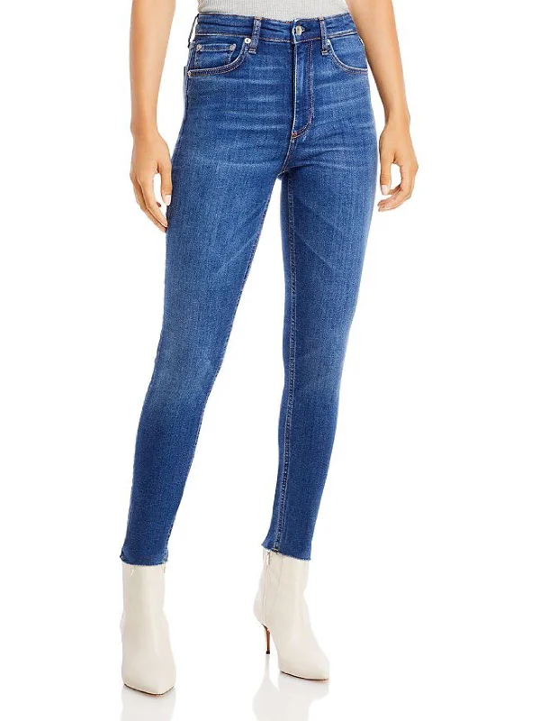 Classic Choice Nina Womens High Rise Skinny Ankle Jeans