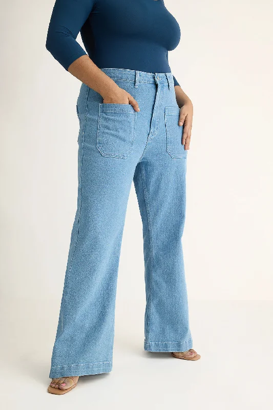 Relaxed Tops Siren Front Pocket Bootcut Curve Jeans
