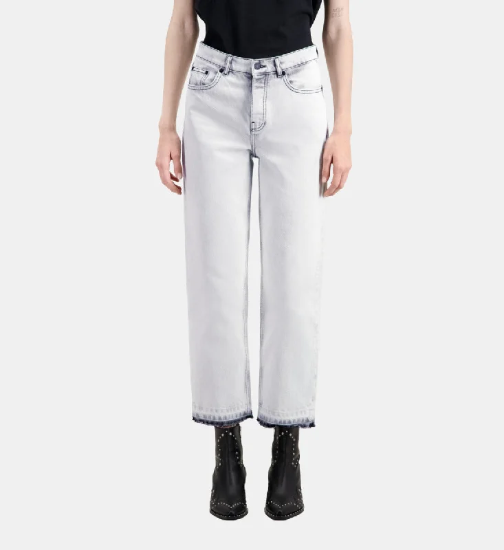 Everyday Style Straight Bleached Jeans