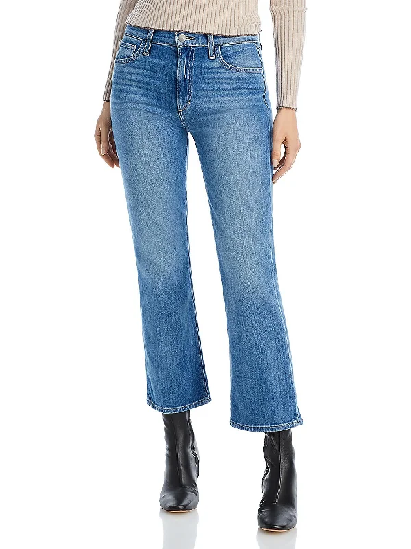 The Callie Womens Knit Denim Bootcut Jeans