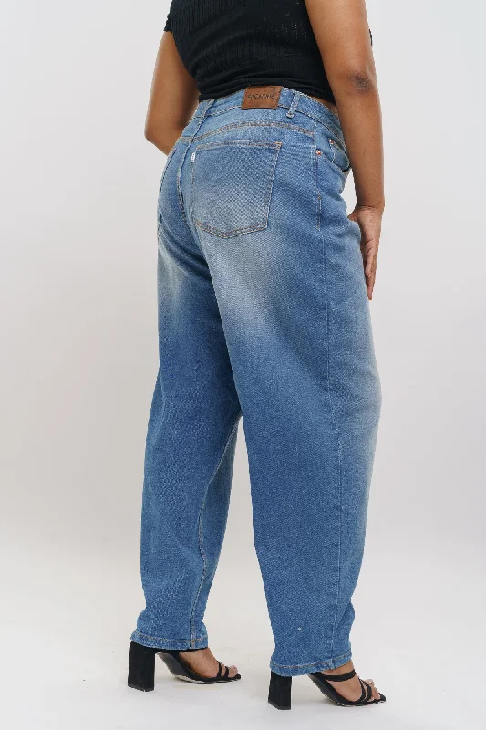 Casual Style Vintage Look Slouchy Jeans