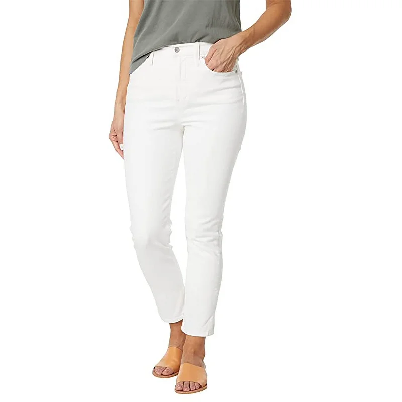 Lazy Style Womens Cropped Ankle Straight Leg Jeans
