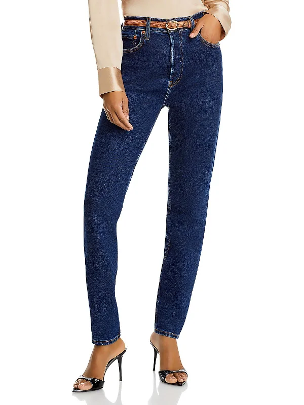 Bottom And Versatile Womens High Rise 5-Pocket Skinny Jeans