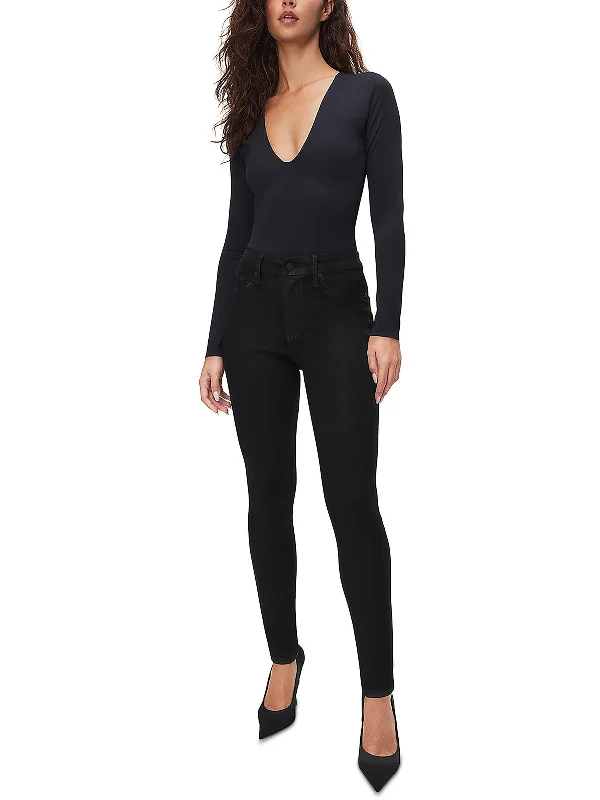 Classic Series Womens High-Rise Coated Skinny Jeans
