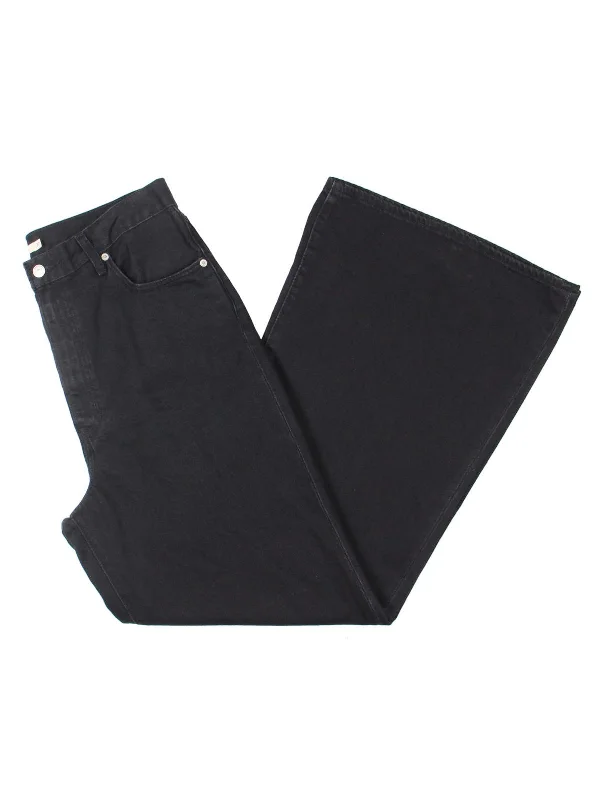 Breezy Comfort Womens High Rise Denim Flare Jeans