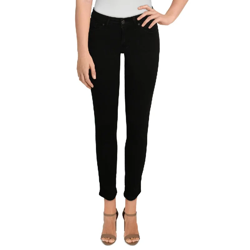 Warm And Comfortable Womens Mid-Rise Skinny Leg Skinny Jeans