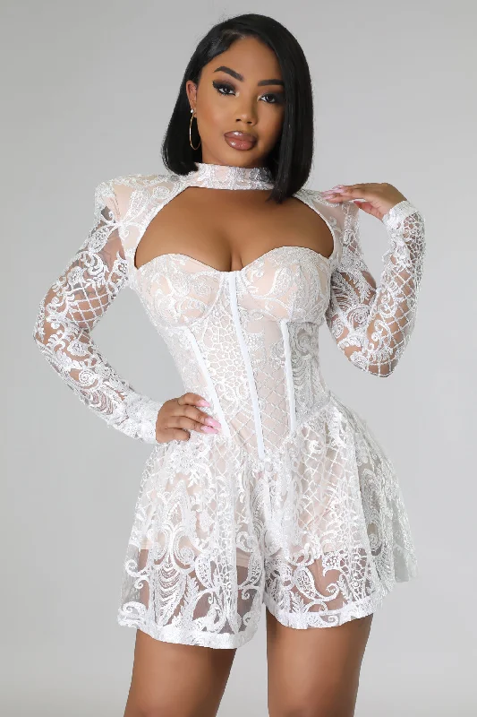 Comfortable Sweaters A Classy Moment Romper
