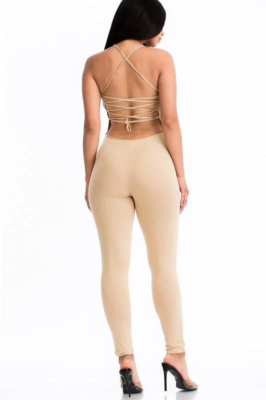 Leisure Sports Back Out Jumpsuit