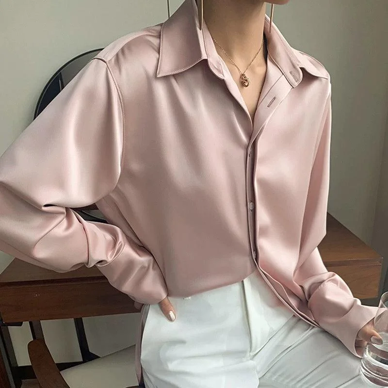 Dessert Matching Delilah Luxe Satin Shirt
