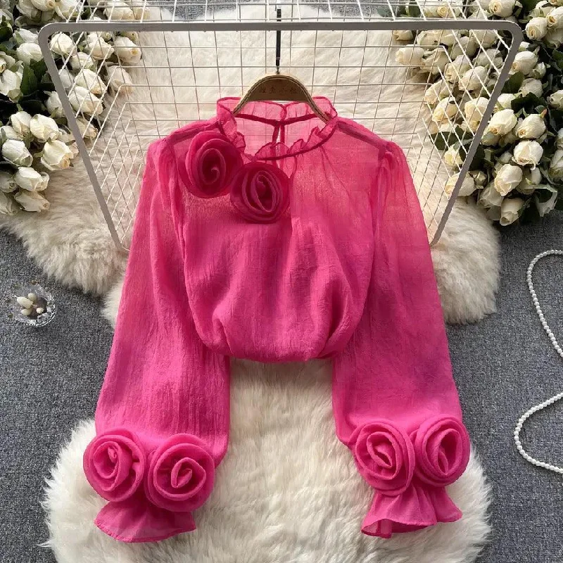 Warm Layers Freya Premium Rosette Blouse