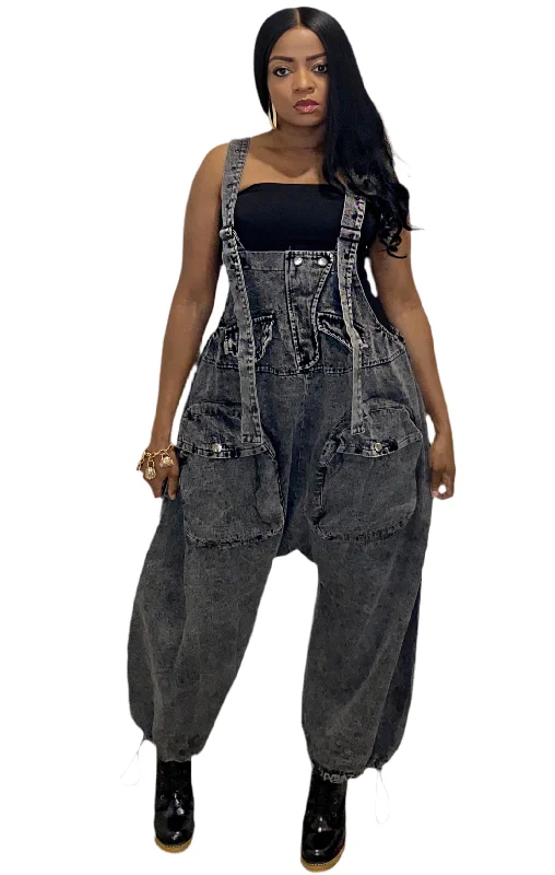 Personalized Design Leah Baggy Cargo Jumpsuit