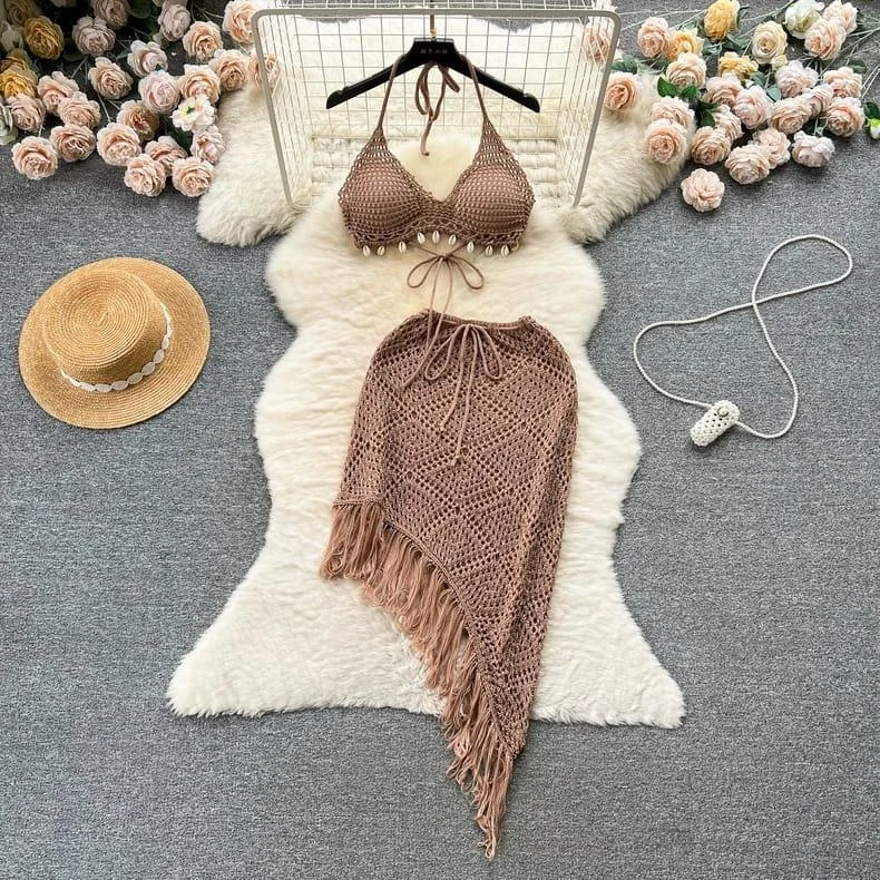 Fashionable And Versatile Melsa Crochet Coord Set