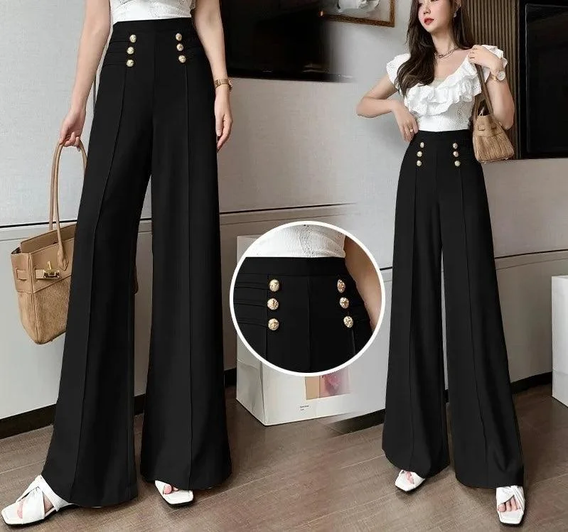 Warm And Comfortable Meraki Wide Leg High Waist Pants