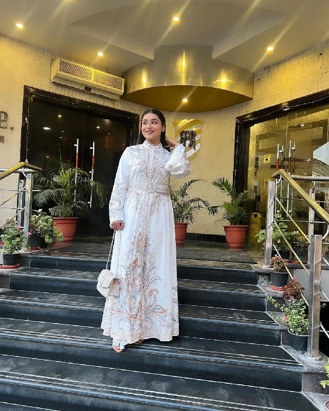 Designer Style Rubeya Vintage Statement Maxi Dress