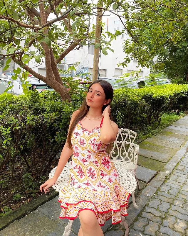 Slightly Flared Design Tropea Luxe Summer Dress