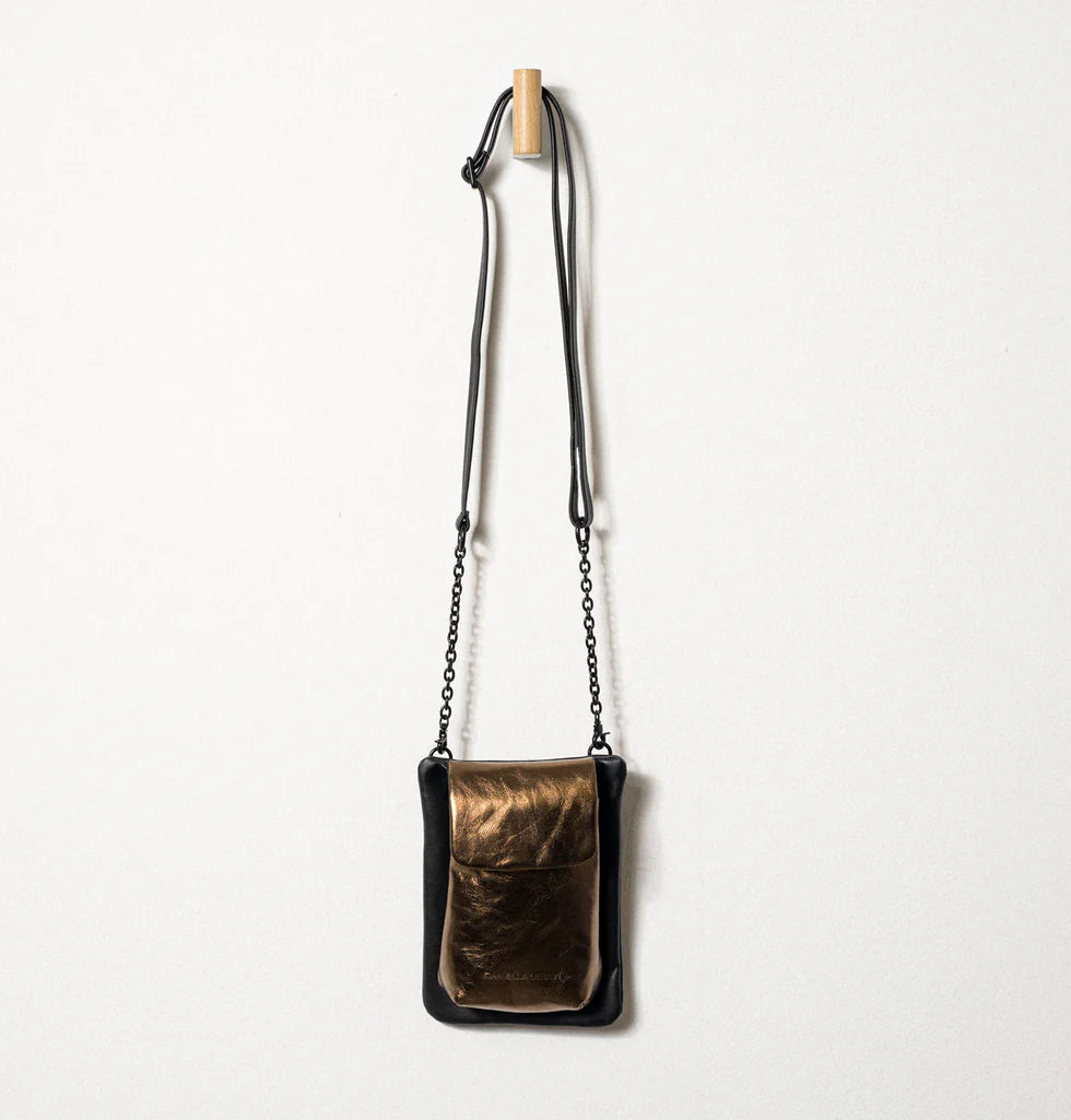 Anita Mini Crossbody Bag, Metallic Bronze