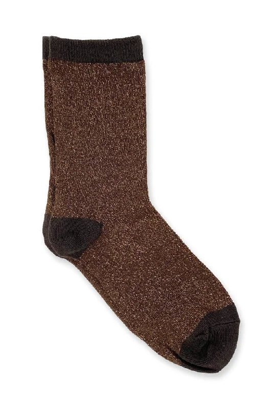 Glitter Socks, Walnut