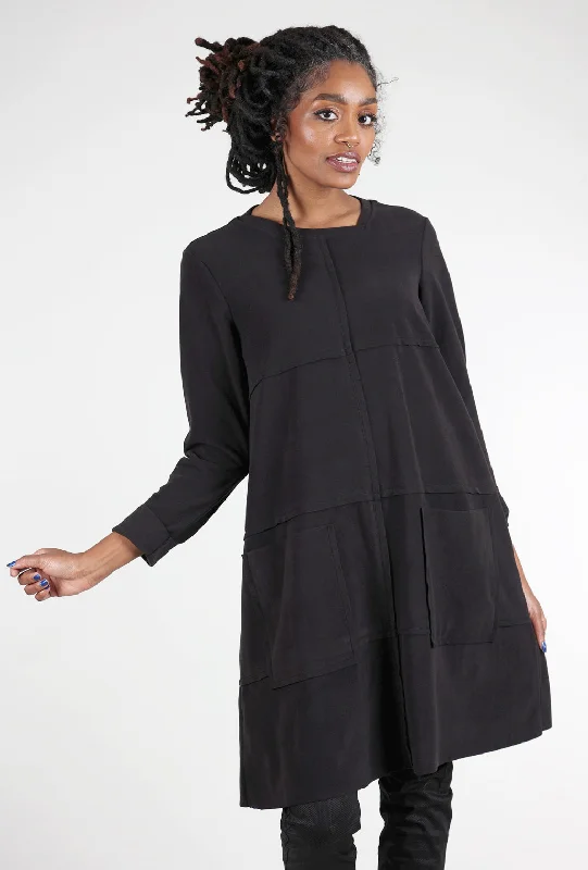 Ozai Extra Cozy Easy Dress, Black