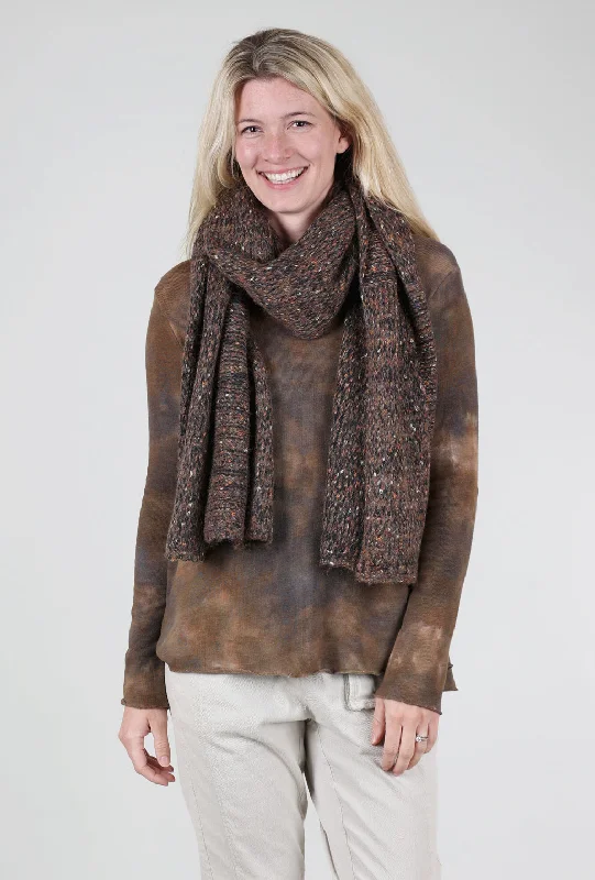 Marled Confetti Scarf, Bronze Multi