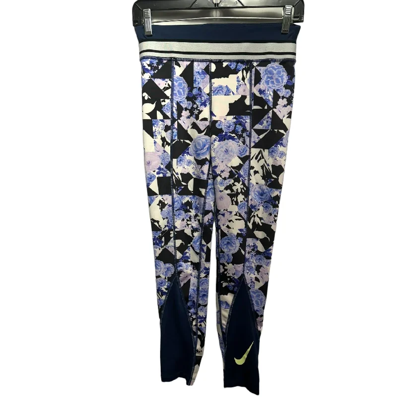 Sweet Girl Blue & Purple Athletic Leggings Nike Apparel, Size L