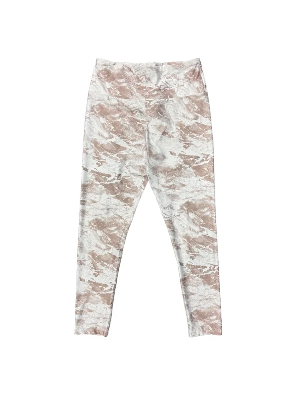 Luxury Temperament Cream Athletic Leggings Guess, Size M