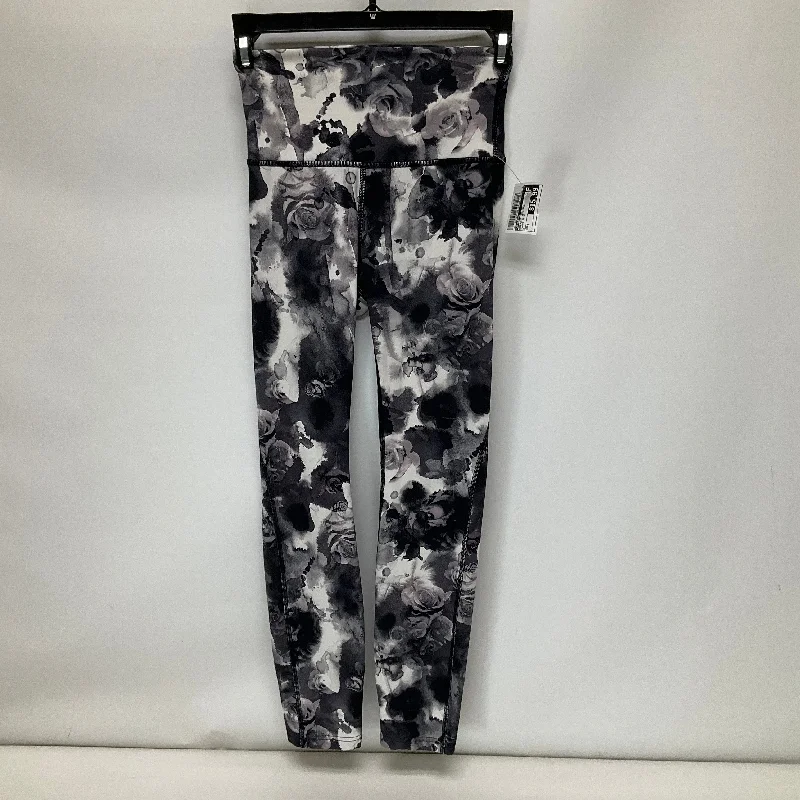 British Style Floral Print Athletic Leggings Lululemon, Size 2