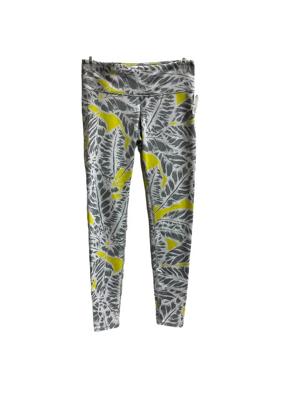 Cozy Apparel Grey & Yellow Athletic Leggings Alo, Size Xs