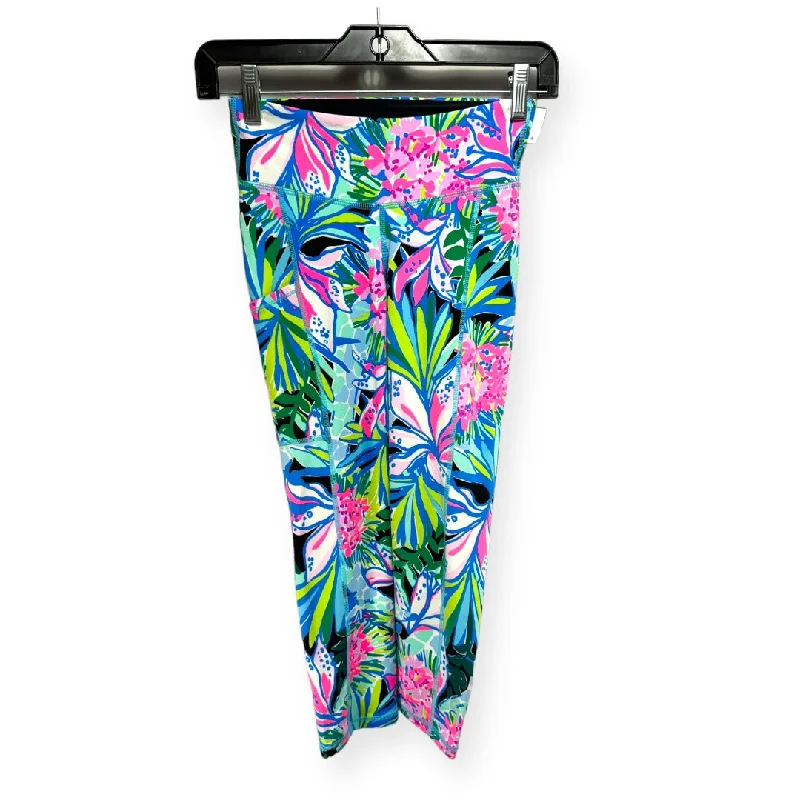 Cozy Essentials Wear Weekender Crop Leggings UPF 50+ in You Me & Giraffee Luxletic Lilly Pulitzer, Size Xxs