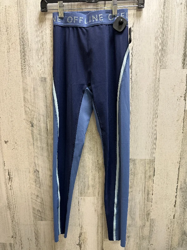 Customized Version Navy Athletic Leggings Aerie, Size S