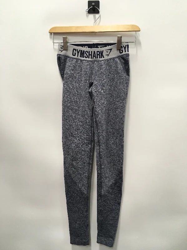 Cool Style Navy Athletic Leggings Gym Shark, Size Xs