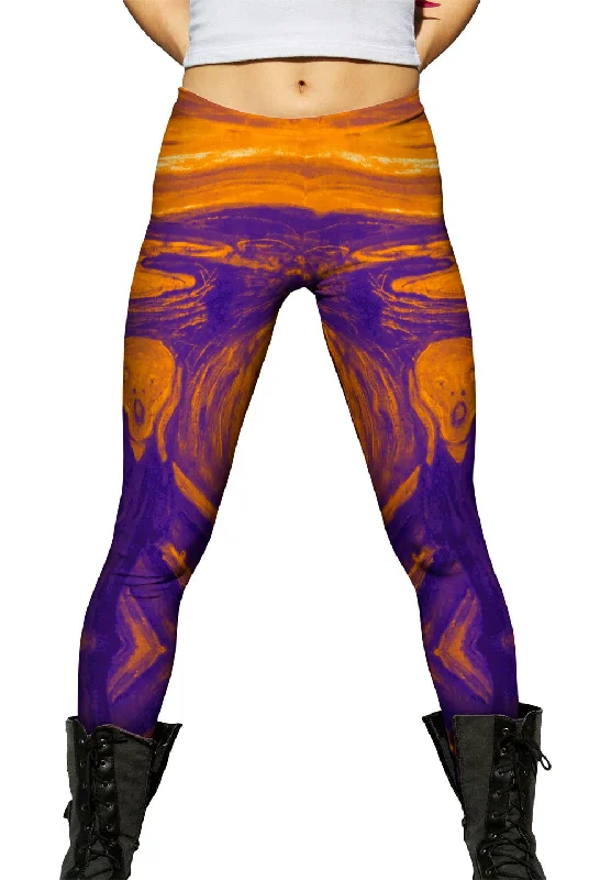 Comfy Dress Pop Art - "Munch Scream Purple Orange" (1893)