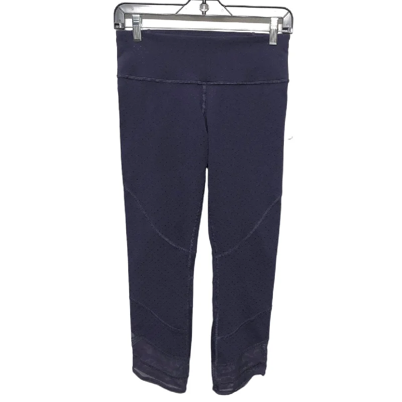 Playful Style Purple Athletic Leggings Capris Lululemon, Size 6