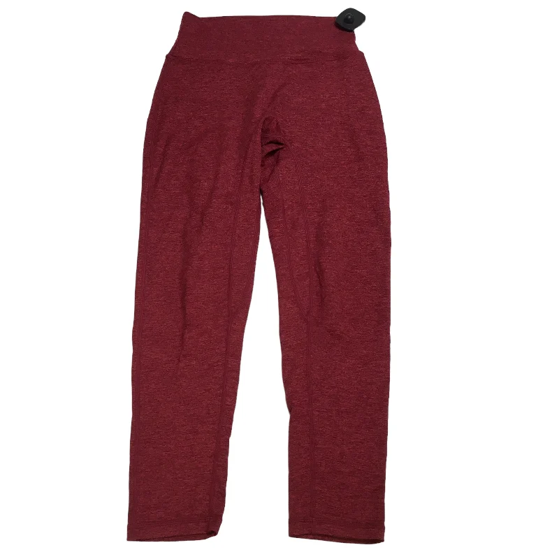 Everyday Chic Red Athletic Leggings Capris Ptula, Size M