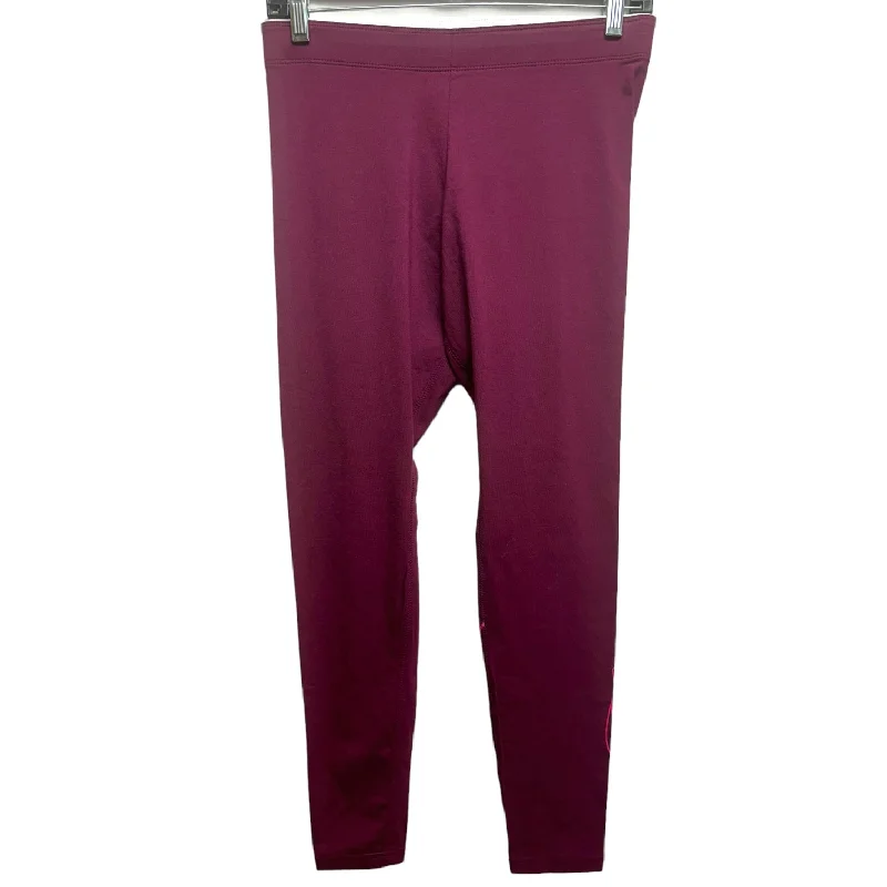 Noble Temperament Red Athletic Leggings Nike Apparel, Size M