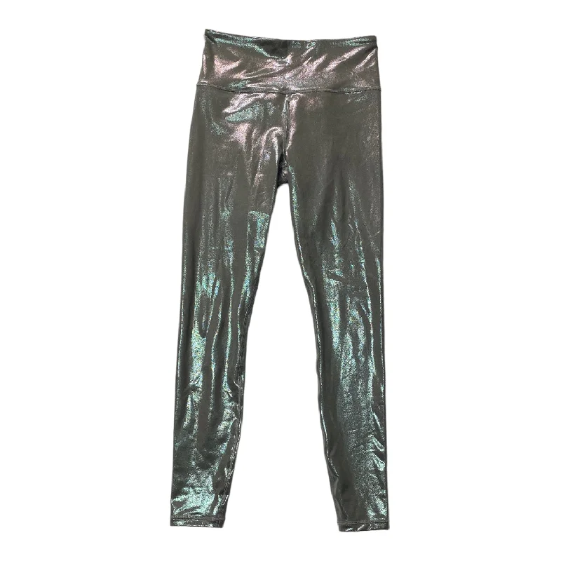 Youthful Silver Athletic Leggings Athleta, Size M