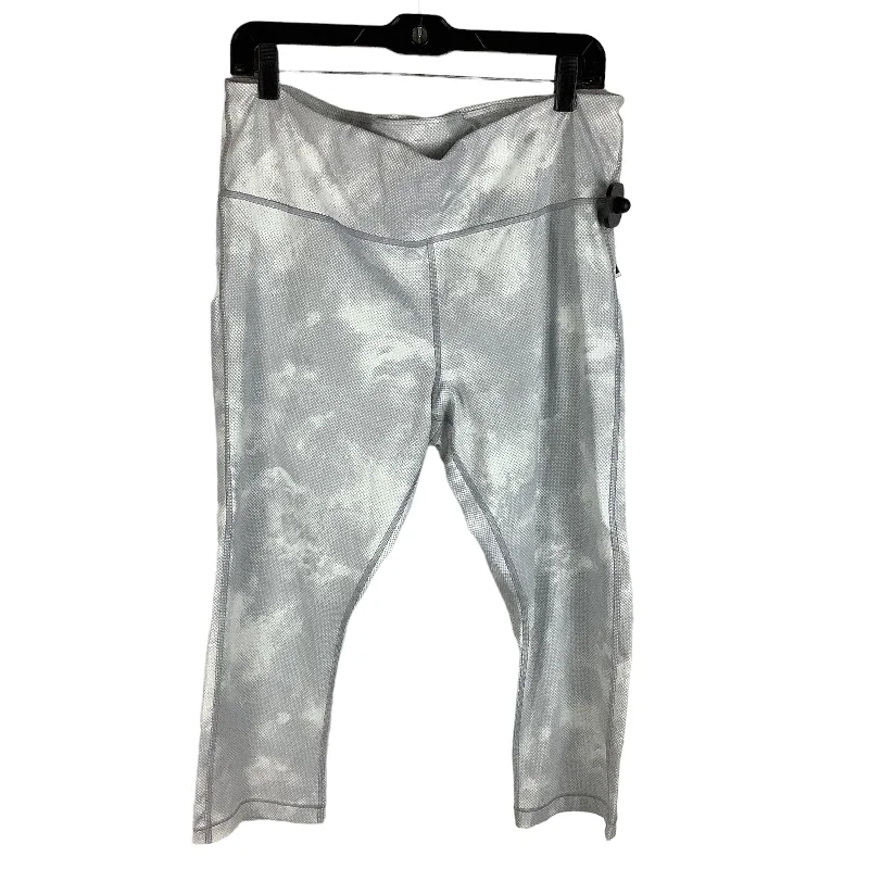 Wearable At Home Or Out White Athletic Leggings Athleta, Size Xl