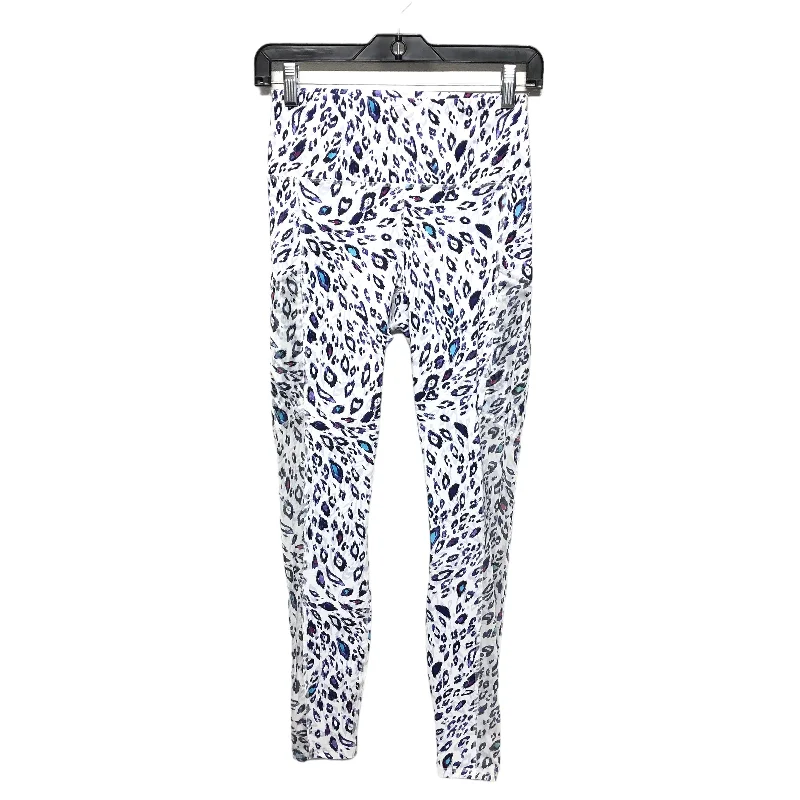 Playful Style White Athletic Leggings Fabletics, Size S