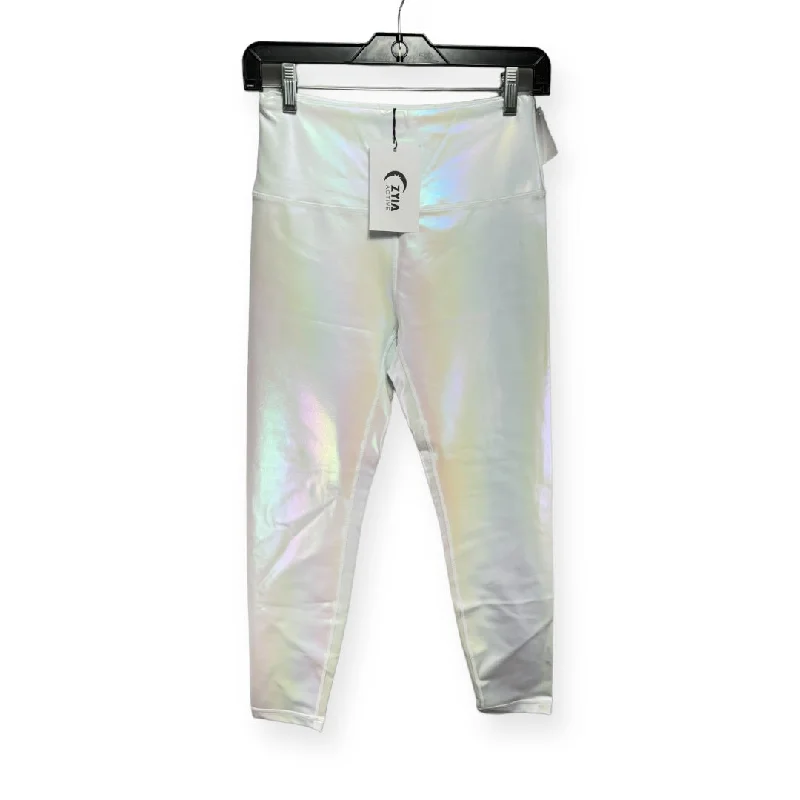 Noble Temperament White Athletic Leggings Zyia, Size M