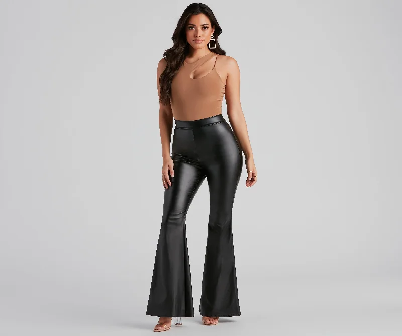 Street Charm All About The Flair High-Rise Pants